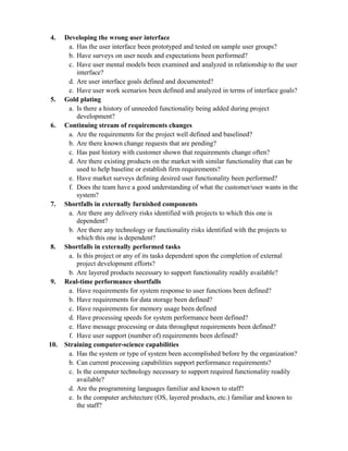 Risk identification checklist | DOC