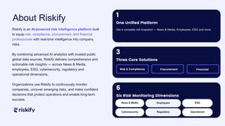 Riskify: AI‑Powered Risk Intelligence Platform | PDF