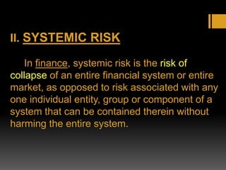 Risk in settlements ppt | PPTX