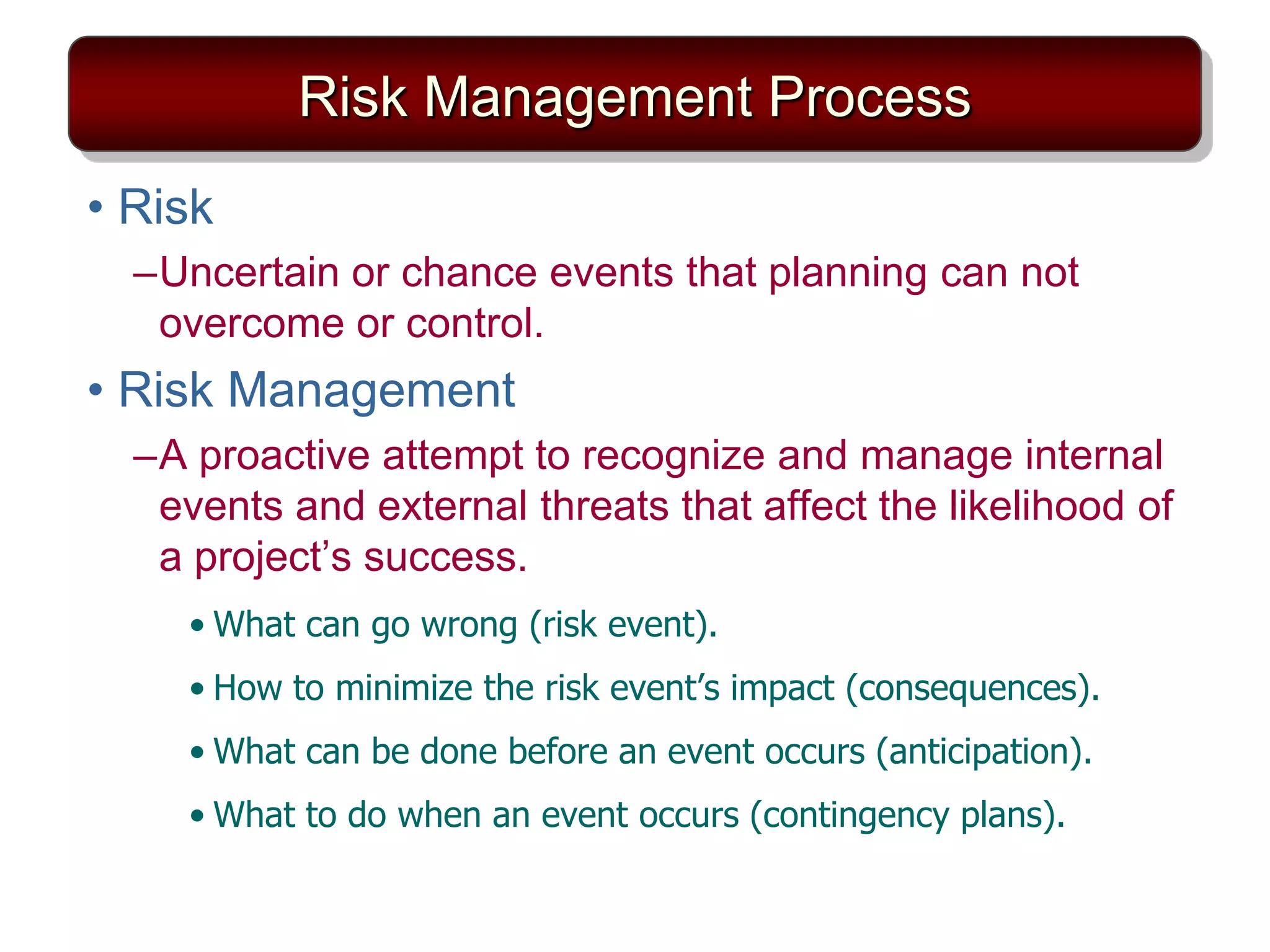 Risk management | PPTX