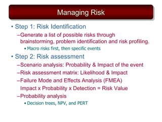 Step 2 Risk Management Risk management | PPTX