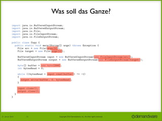 Was soll das Ganze?

27.	
  Januar	
  2014

11

Copyright	
  2014	
  Demandware,	
  Inc.	
  All	
  other	
  rights	
  reserved.	
  

 