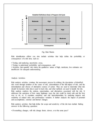Paced Risk Management Explanation Project report on Risk management in insurance sector | DOCX