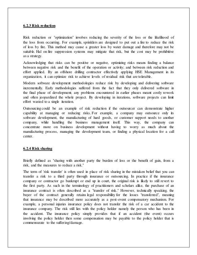 Loss management insurance essay image