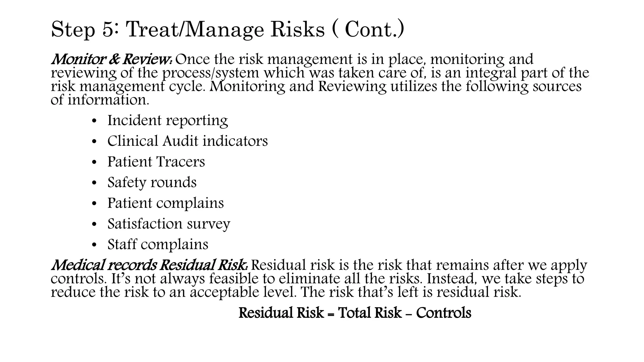 Healthcare Risk Management | PPTX