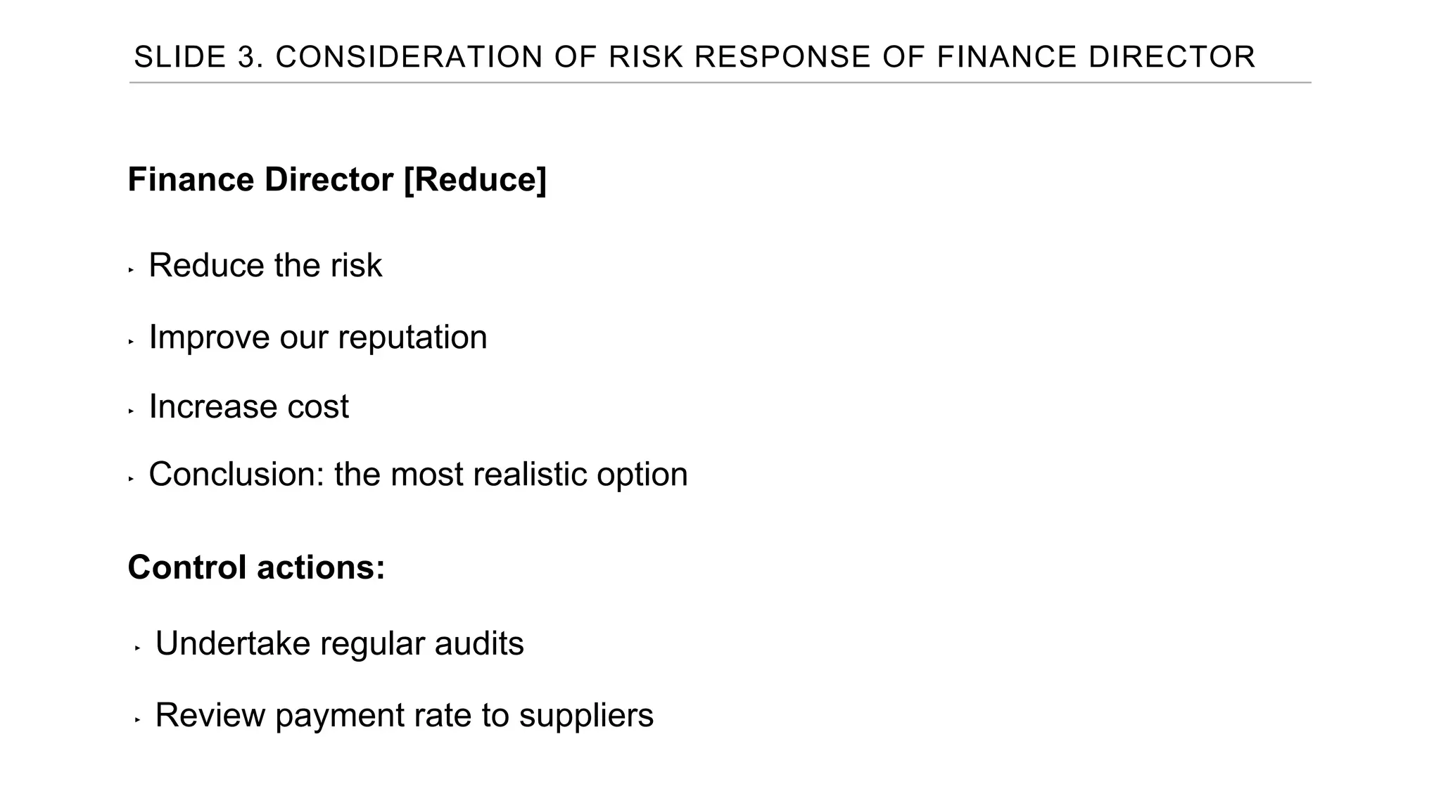 Process of risk management - Tara Model [SBL Exams - Dec.2019.2b] | PPTX