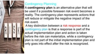 Plan Reduces Risk Risk management | PPTX