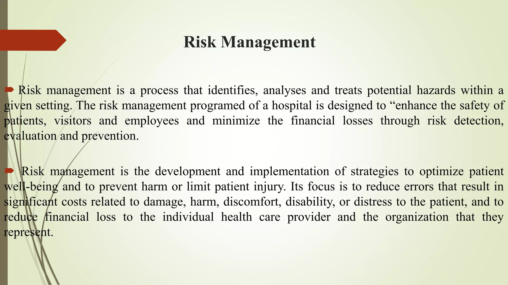 Risk management