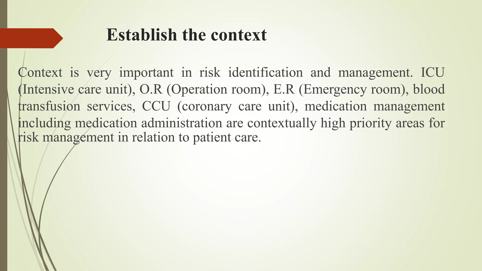Risk management