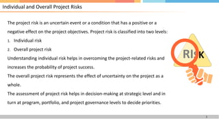 Project Risk Vs Individual Risk Risk Management in real life of Project management | PDF