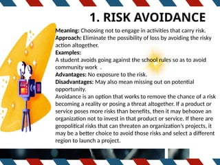 RISK MANAGEMENT AMANAGEMENT AND MITIGATION STRATEGIES | PPTX