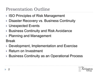 Risk Management -- Business Continuity Planning and Management.pptx