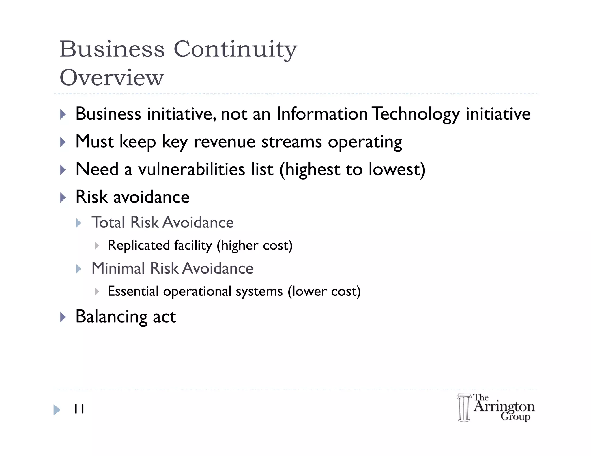 Risk Management - Business Continuity Planning and Management | PPT