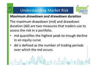 Drawdown Duration Risk Management: Maximising Long-Term Growth Presentation | PDF