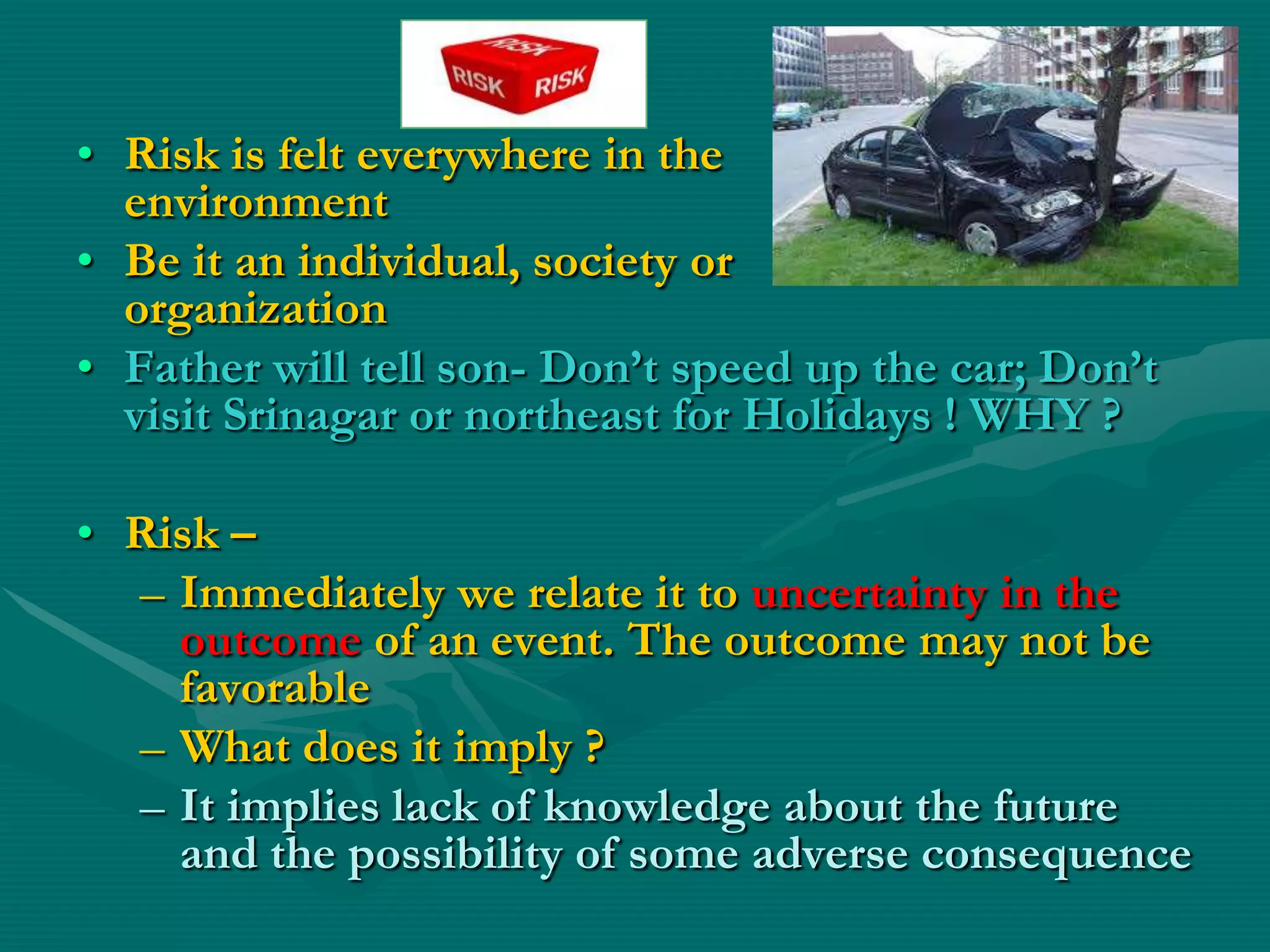 Risk Management in Insurance Sector | PPT