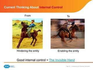 Page 19 | Confidential and Proprietary Information
Current Thinking About Internal Control
Hindering the entity Enabling the entity
Good internal control = The Invisible Hand
From To
 