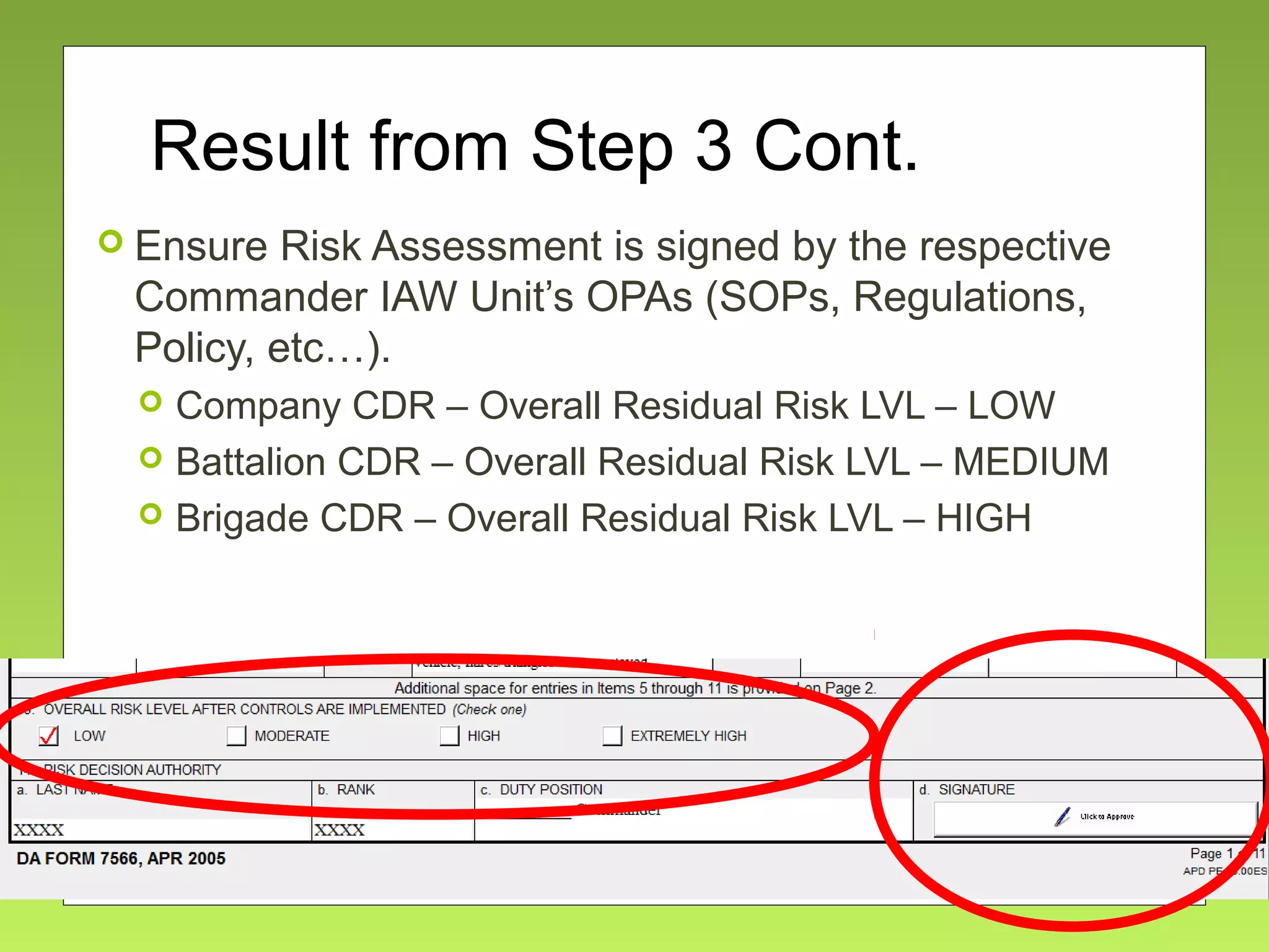 Military + Civilian Best Practices: Risk Management ver 1.1 | PPT