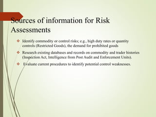 Customs Risk Management PPT.Presentation | PPTX
