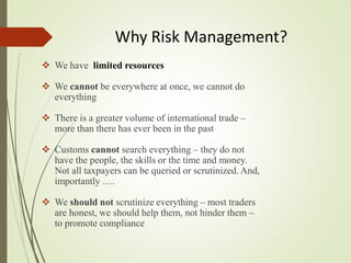 Customs Risk Management Engine Customs Risk Management PPT.Presentation | PPTX
