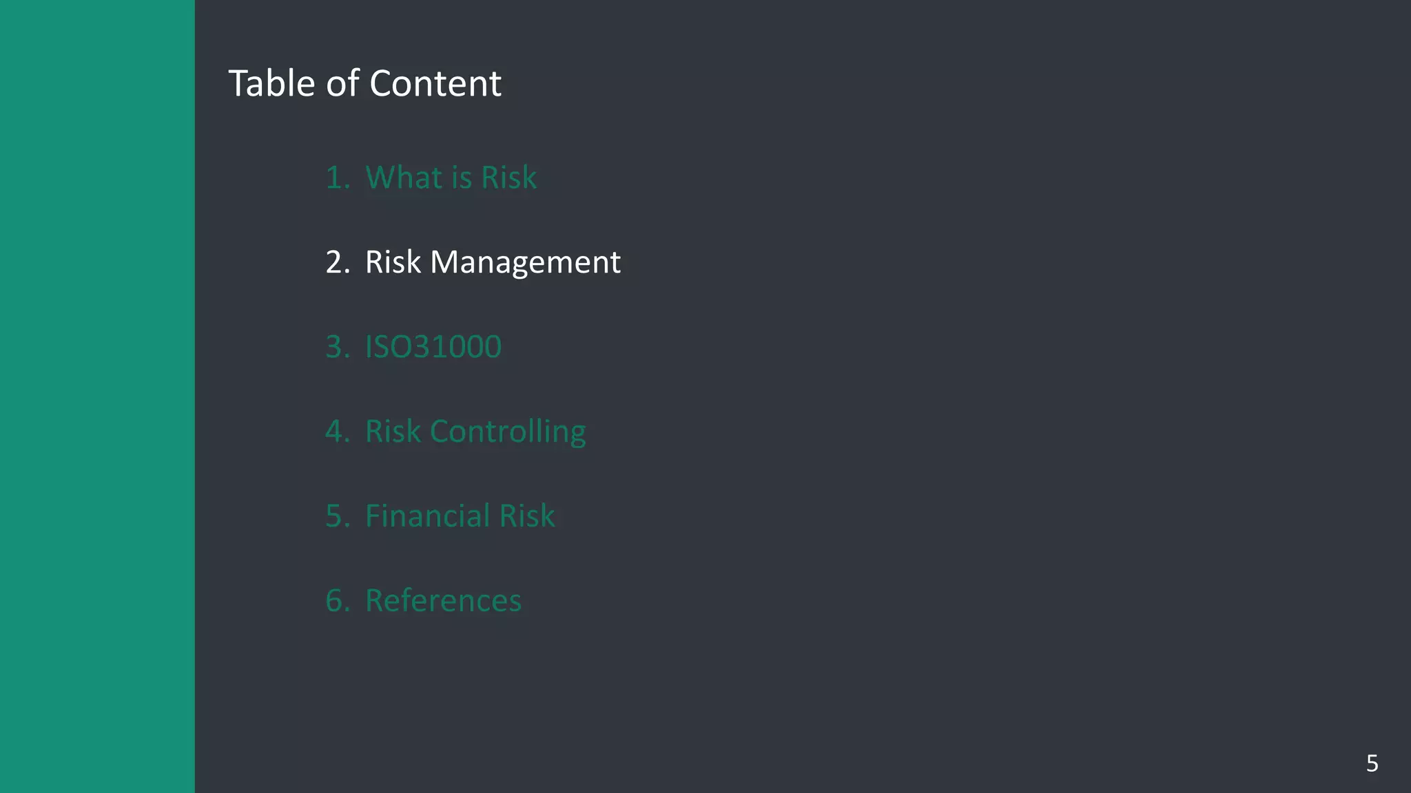 Presentation on Risk management & controlling (Corporate Finance ...