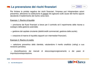 Risk Management e gestione dei rischi finanziari | PDF
