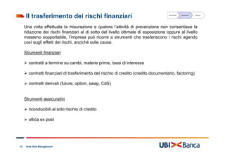 Risk Management e gestione dei rischi finanziari | PDF
