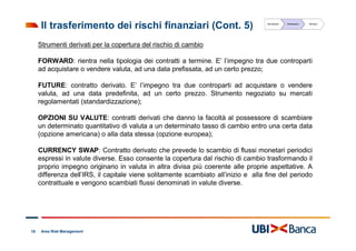 Risk Management e gestione dei rischi finanziari | PDF