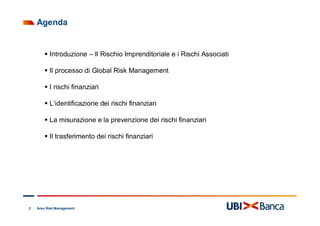 Risk Management e gestione dei rischi finanziari | PDF