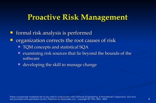 Risk Management by Roger S. Pressman | PPT