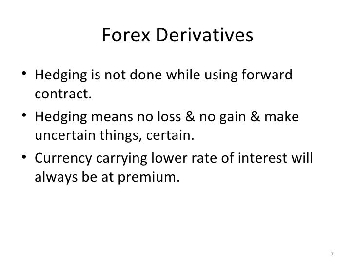 Forex spot derivative