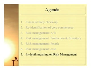 Risk Management For Manufacturing