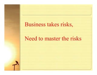 Risk Management For Manufacturing