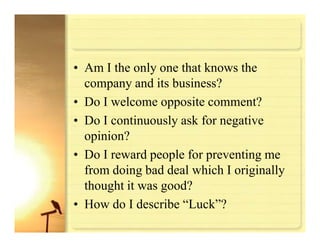 Risk Management For Manufacturing