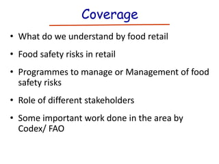 Risk Management for Retail Food Safety in Asia | PDF