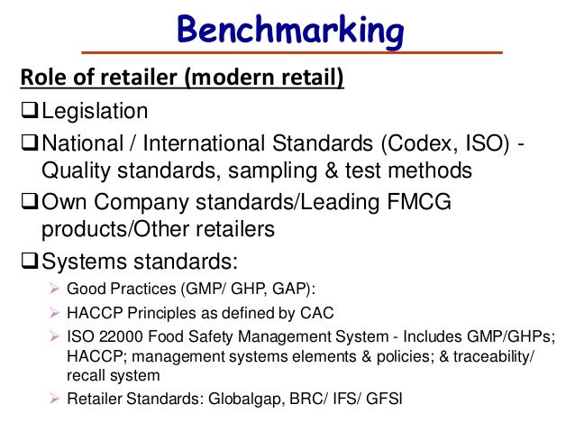 Role Of Retailers For Food Safety Standards Role Of Retailers For Food Safety Standards