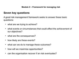 Questions About Risk Management Risk Management Fundamentals | PPT