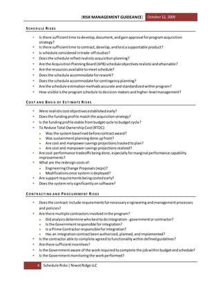 Risk Management Guidance | PDF