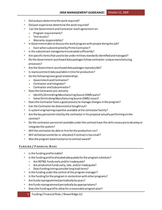 Risk Management Guidance | PDF