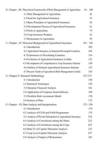 Risk management in agriculture [www.writekraft.com] | DOC