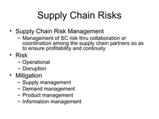 Comprehensive Risk Management Strategies in Supply Chains for Business ...