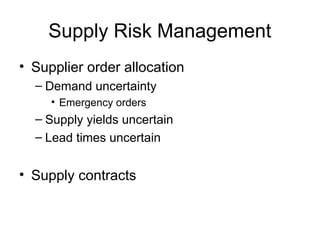 Comprehensive Risk Management Strategies in Supply Chains for Business ...
