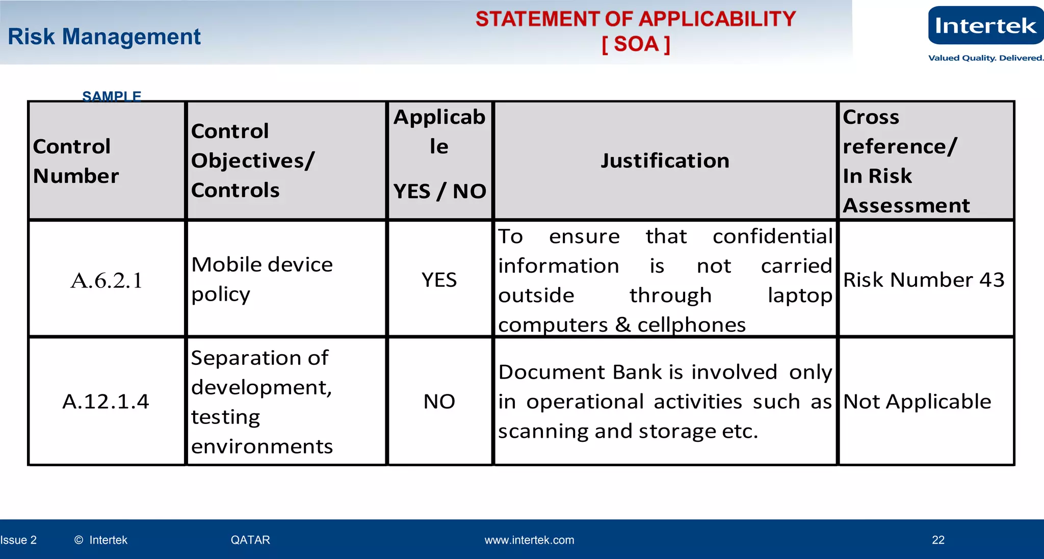 Risk management overview | PPT