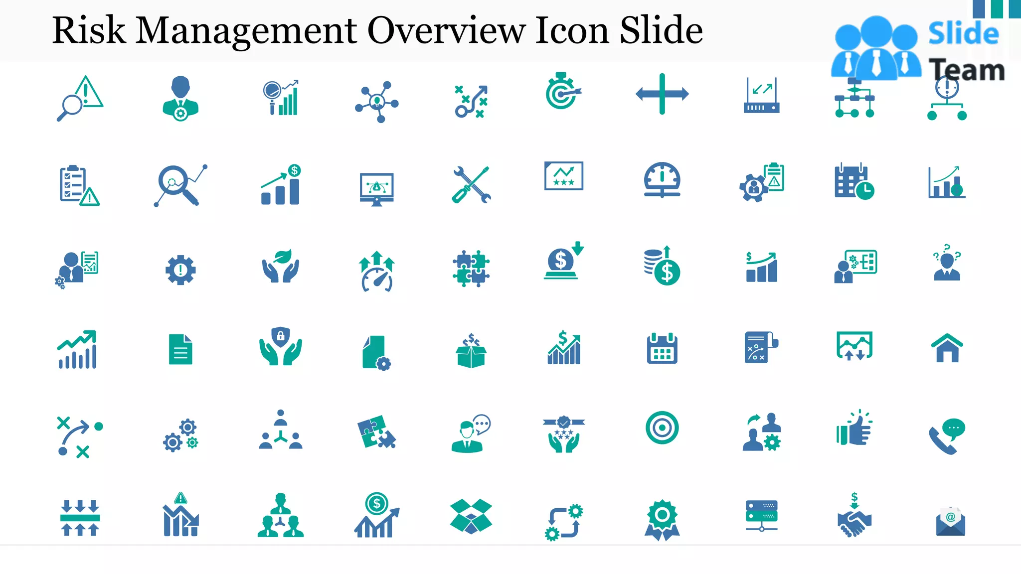 Risk Management Overview Icon Slide
11
 