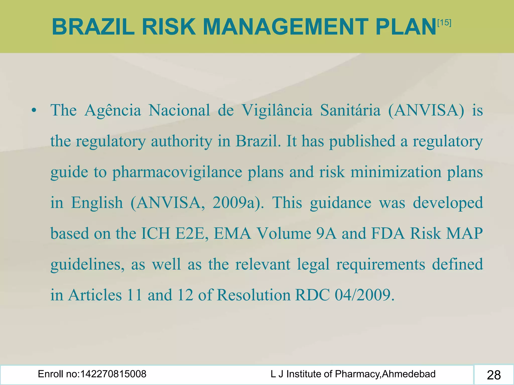Risk management plan | PPTX