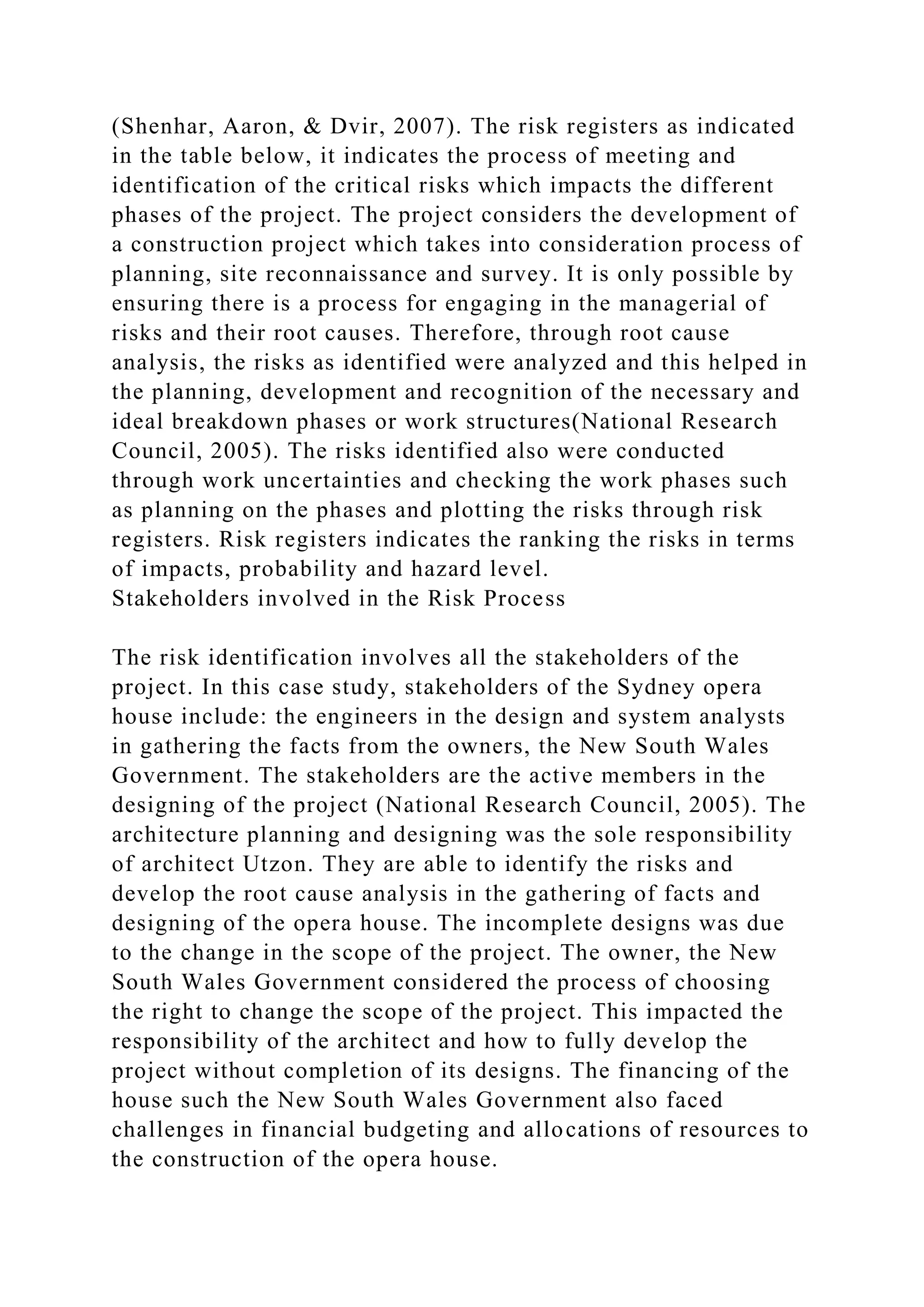 RISK MANAGEMENT PLAN SCOPE AND IDENTIFICATION5Christopher Mi.docx