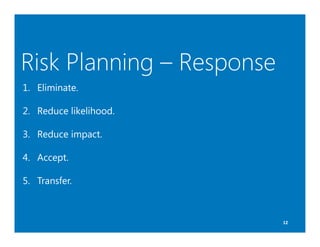 Plan Reduces Risk Risk Management Primer | PDF