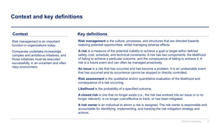 Context Problem Risk Solution Risk Management Toolkit: Strategy, Framework and Best Practices | PPTX