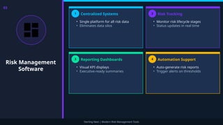 Modern Risk Management Tools Used in Enterprises for Better Control | PPTX