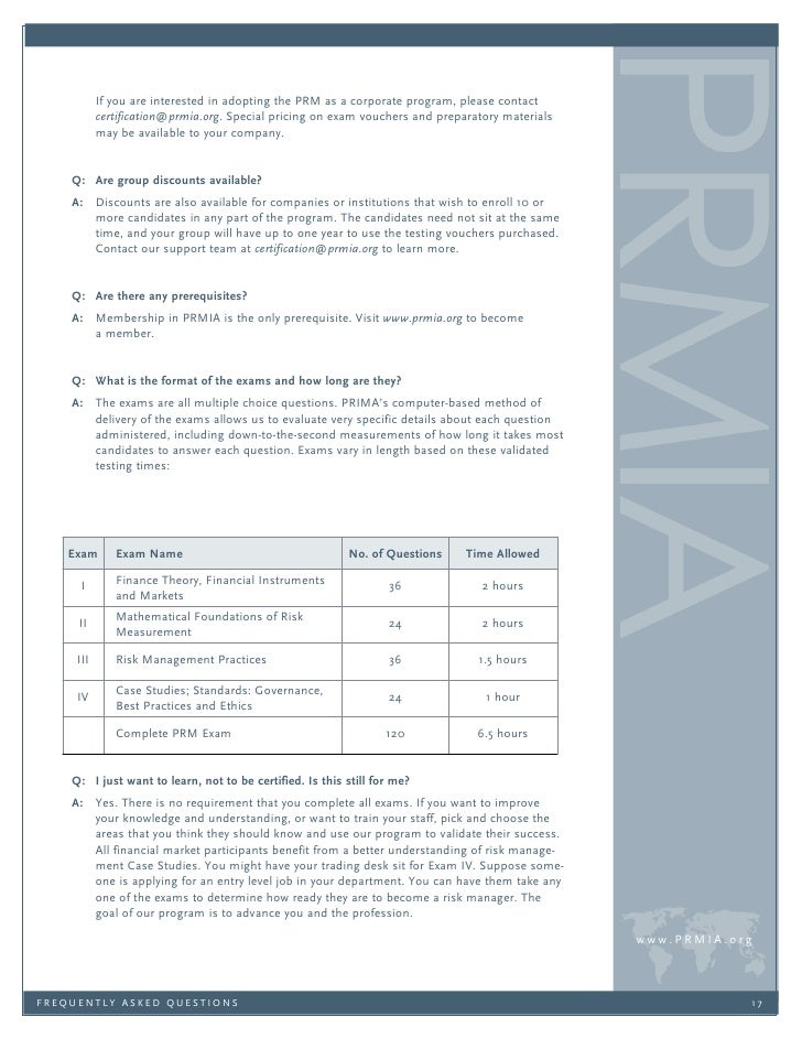 professional risk manager certification professional risk manager certification