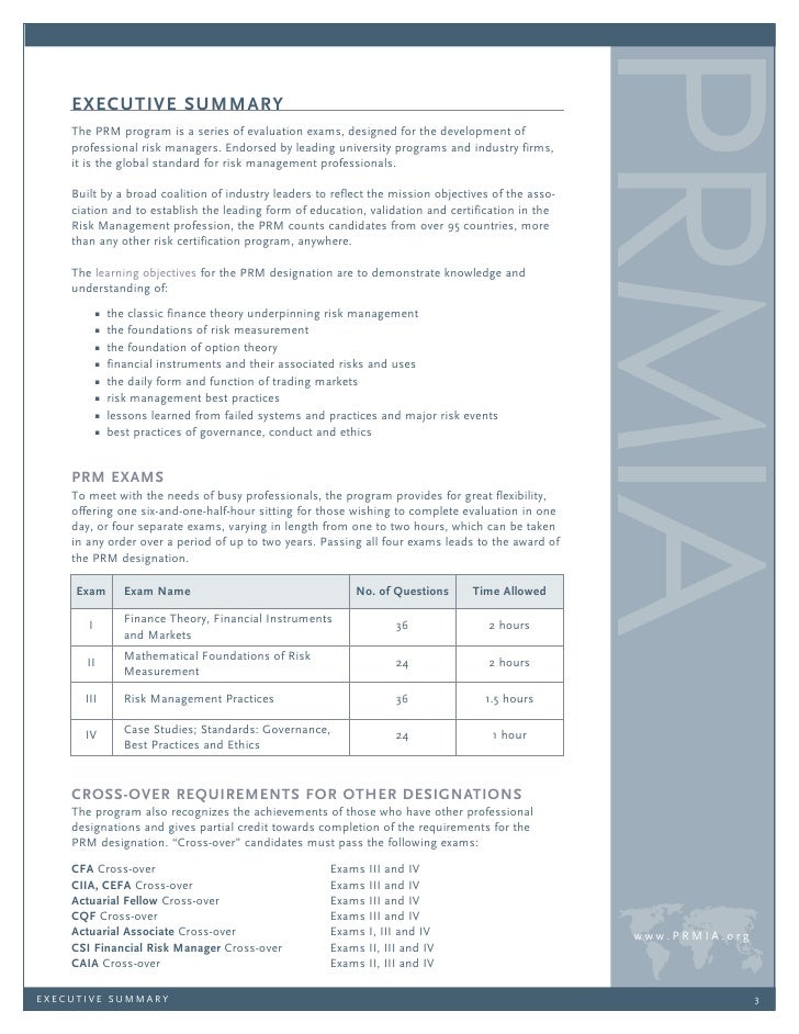Risk Manager Certification